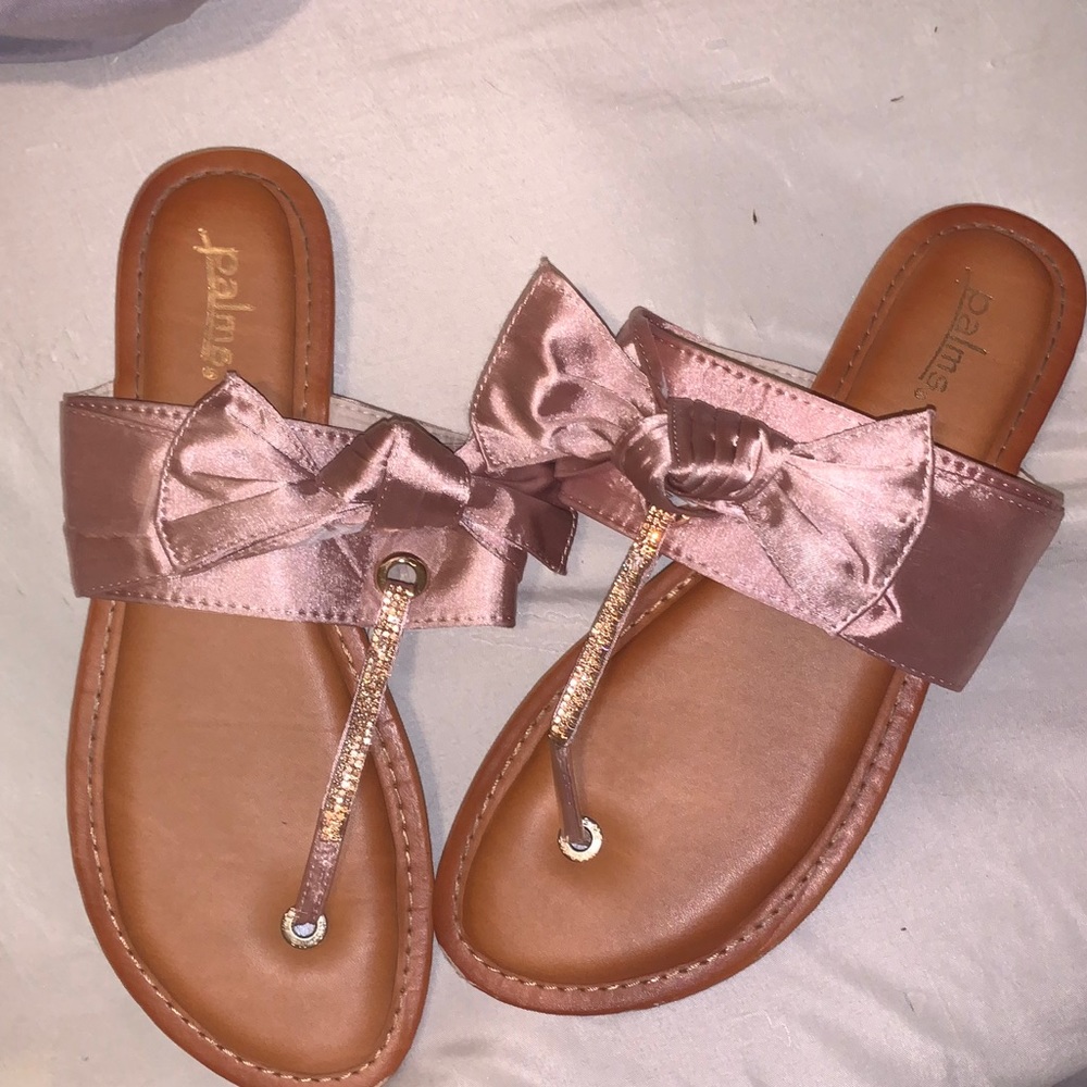 Rose gold sandals